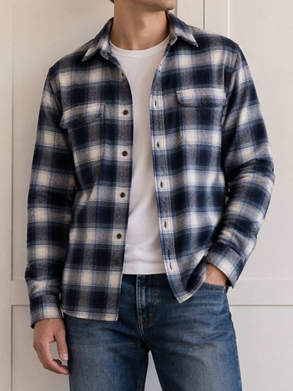 Jachs Brawny Heavyweight Plaid Flannel Shirt 100% Cotton | Men’s XL